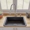 Alfi Brand Black Matte 27"x18" Fireclay Undermount/Drop In Firelcay Kitchen Sink ABF2718UD-BM - alternate 7